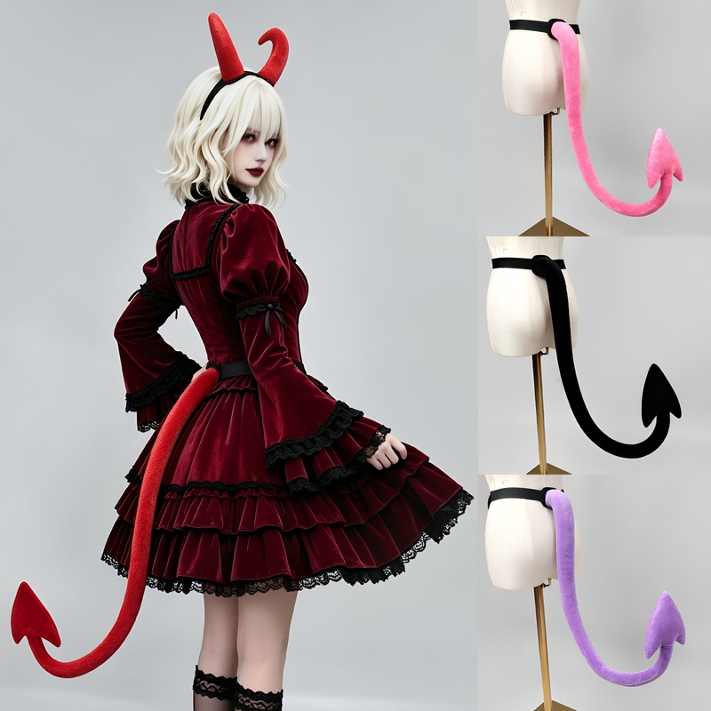 Cosplay Bat Demon Heart Tail Handmade Comic Convention Party Animal Tail Prop Subculture Vampire Accessory Costume Cosplay Bat Demon Heart Tail Handmade Comic Convention Party Animal Tail Prop Subculture Vampire Accessory Costume