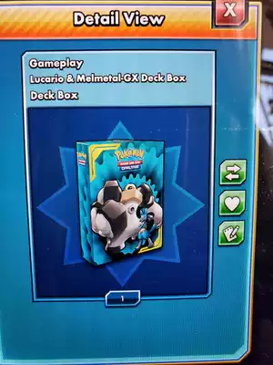 Pokemon ptcgo code code: Lucario&Meru Mehta GX iron box Kaz 60 sheets