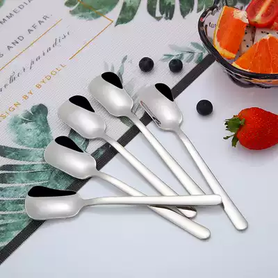 Thickened 304 stainless steel dessert spoon coffee mixing spoon ice cream spoon ice cream spoon sand ice spoon children's soup spoon