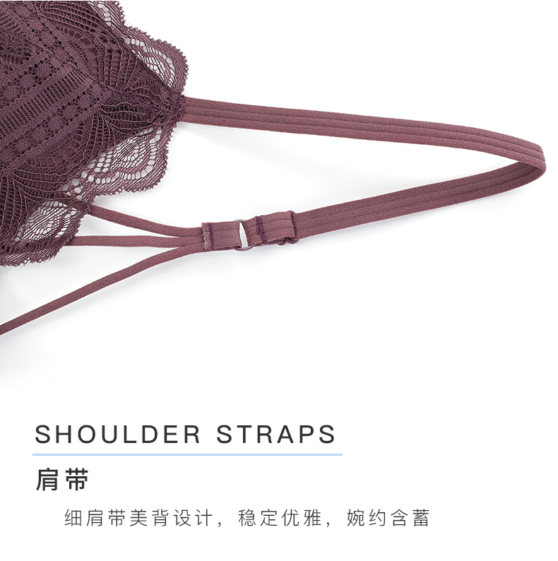 Miss Art No Steel Ring underwear Bộ đồ lót nữ thoải mái Tập hợp gợi cảm trên các cô gái Bras Xiaoye Frost - Bộ đồ lót áo lót đẹp