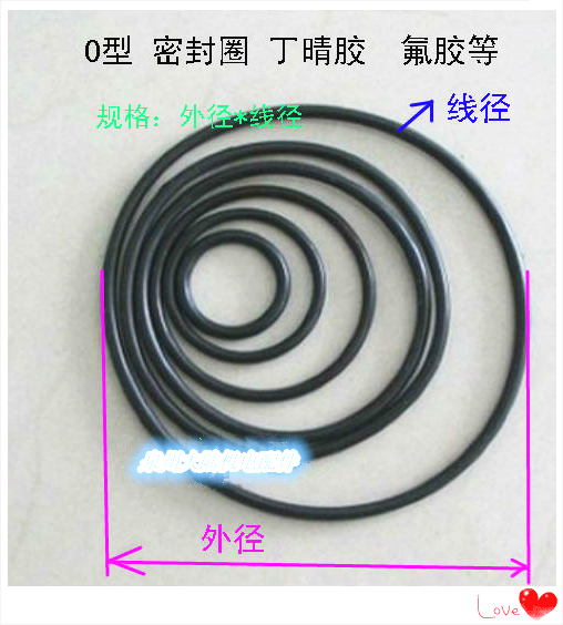 Pump seal ring Submersible pump O-ring Rubber seal ring QY pump seal O-ring seal ring thick 3 1