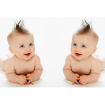 Cute beautiful male and female baby super large wall sticker baby pregnant woman second child fetal education poster Foreign baby hanging painting