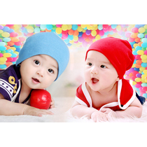 Newborn baby big pictorial wall stickers pregnant cute male prenatal education cute baby baby picture wall stickers doll bb stickers