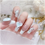 Михарин мокко белок K9 Crystal Super Flash Crooked Crooce Heart Drilling Crop Drop Diamond Diamond