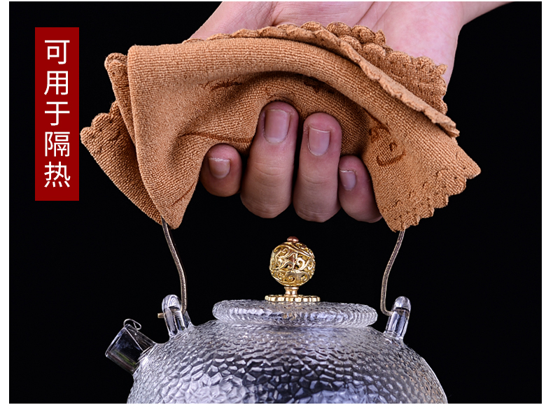 Khăn trà đặc biệt khăn rách cotton và bàn trà lanh phong cách Trung Quốc Bộ trà Zen phụ kiện thấm trà dày lớn - Trà sứ bộ ấm trà decopro