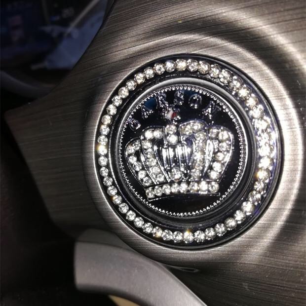 Hyundai ix35 cáp chín thế hệ 9 Sonar IX25 Tafesta key-start trang trí vòng trang trí nội thất sửa đổi dán - Ô tô nội thất Accesseries nệm xe hơi 4 chỗ
