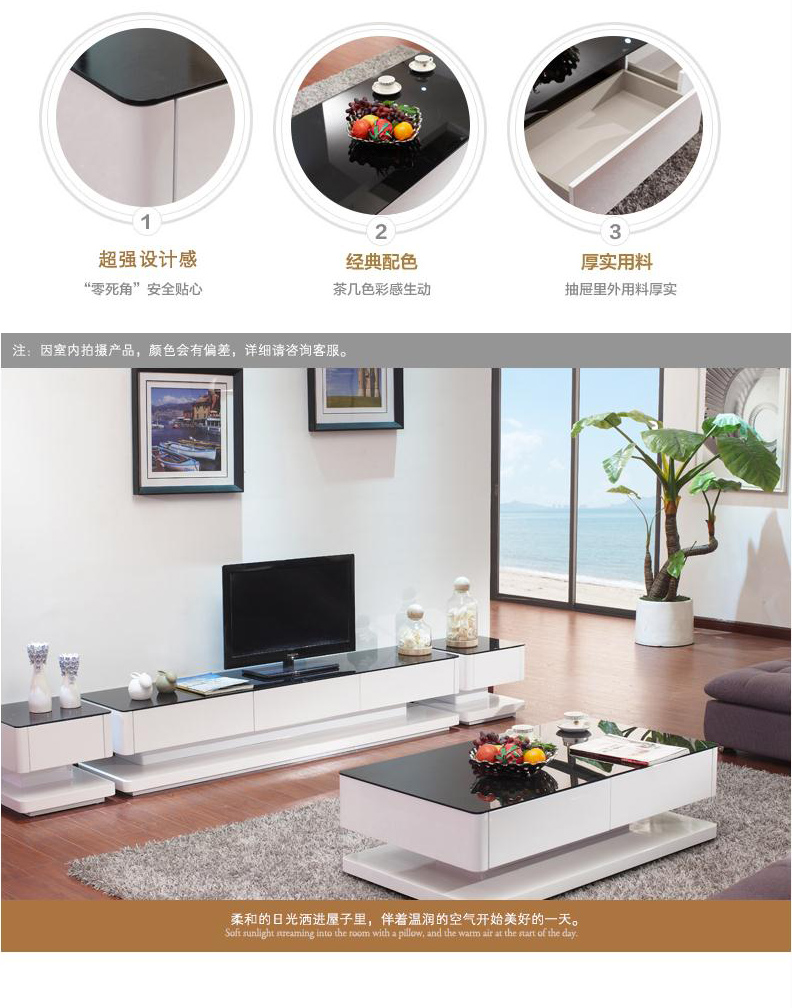 Haig kính cường lực bàn cà phê hiện đại nhỏ gọn bàn cà phê sơn sáng tạo căn hộ nhỏ phòng khách tủ TV Đồ - Bàn trà bàn phòng khách