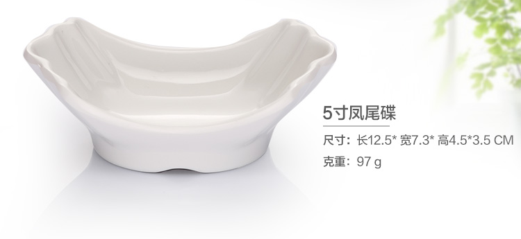 Hộ gia đình cao cấp melamine bộ đồ ăn giả sứ món ăn hương vị món ăn snack món ăn, nước sốt dấm món ăn tròn món ăn món ăn vuông lưới đôi thương mại