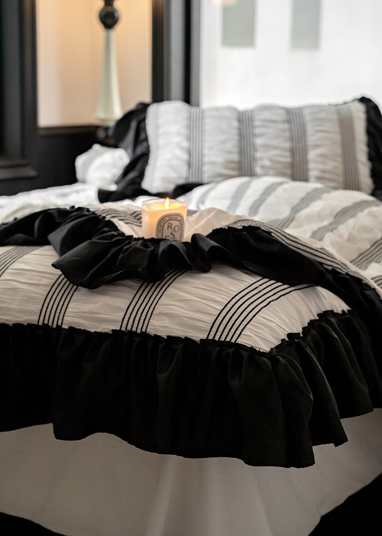 Cotton Bedding Set Four Piece Set Breathable Pure Cotton Bed Linen_voghion.com