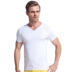 Áo thun bảy cổ nam vest ngắn tay cotton cổ chữ V chạm đáy áo sơ mi cổ gà hình trái tim thoáng khí bằng vải cotton mùa hè co giãn áo thun ba lỗ nữ croptop Áo vest