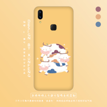 Cat orange three cattle stack music mobile phone shell full model can be customized tpu soft shell can be lanyard Daisy Xi