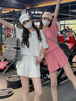 Sportswear Suit Women 2022 Summer new casual Fashion girlfriends Short sleeves T-shirt shorts Two sets of foreign air