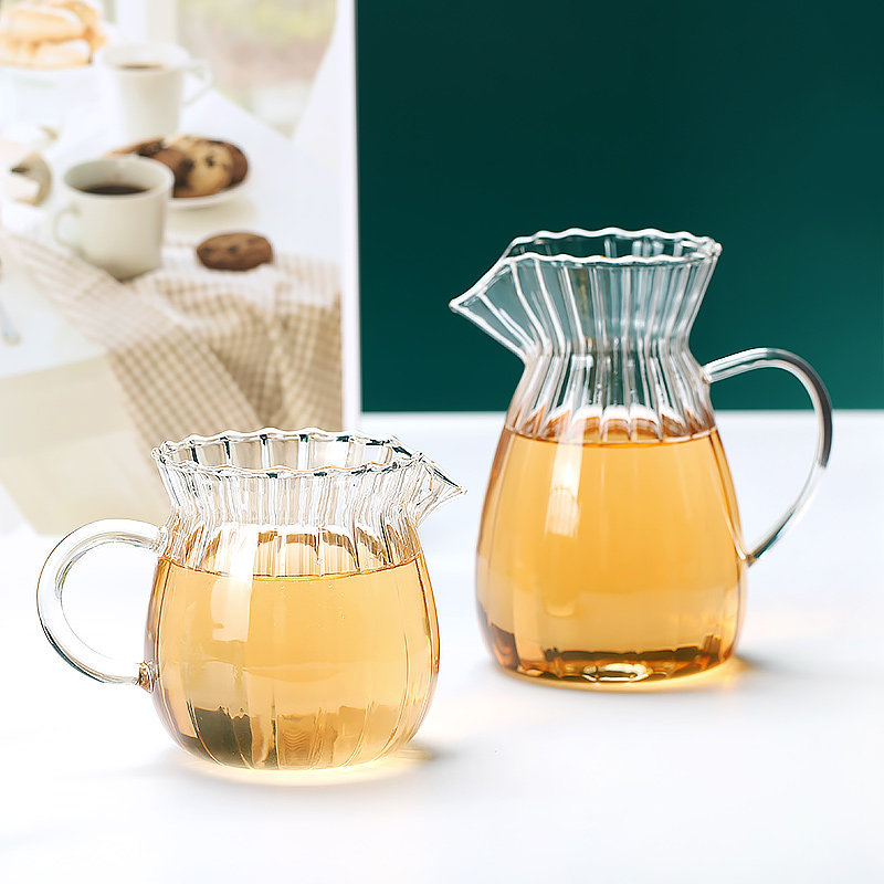 Those times Heat Resistant Glass Curry Maker Set Hand Brew Coffee Maker Filter Holder Drip Glass Sharing Pot