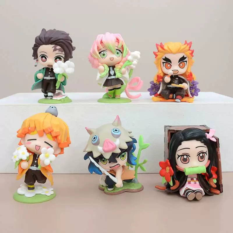 Серия Eat well Demon Slayer: Kimetsu no Yaiba Иносукэ Эндзиро Танджиро Зеницу Канрои еда игрушка украшение фигурка