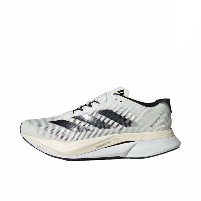 Adidas Men's Adizero Boston12 Running Shoes Lace-Up Shock Absorbing Breathable Sports Shoes