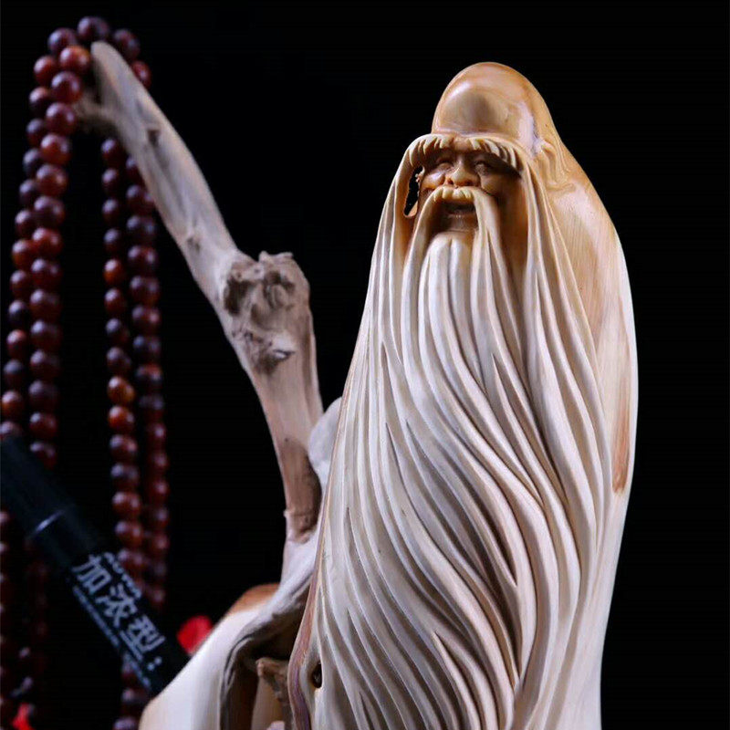 Natural Thuja Ornament Gift Taihang Mountain Root Carving Aged Shouxing Avalokitesvara Miller's Town House Lucky Fortune