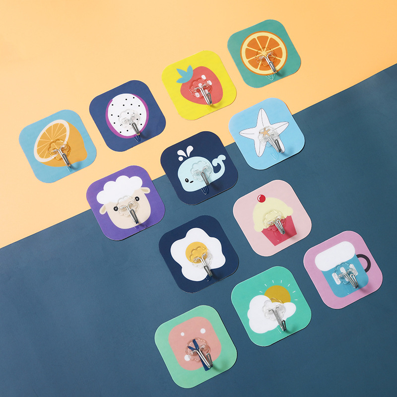 Kitchen bathroom toilet trace-hooked suction disk super-strong adhesive hook tile wall pegged nail bearing bond