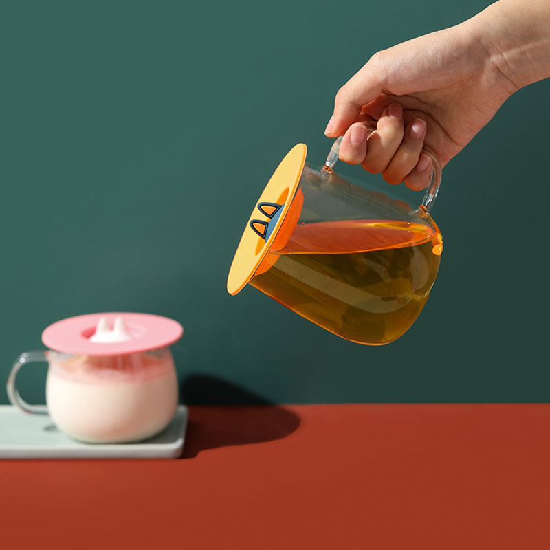 Silicone Cup Lid Leak-proof Cup Accessories Dustproof Universal Dust Cup Lid Glass Ceramic Cup Water Cup Mug Lid