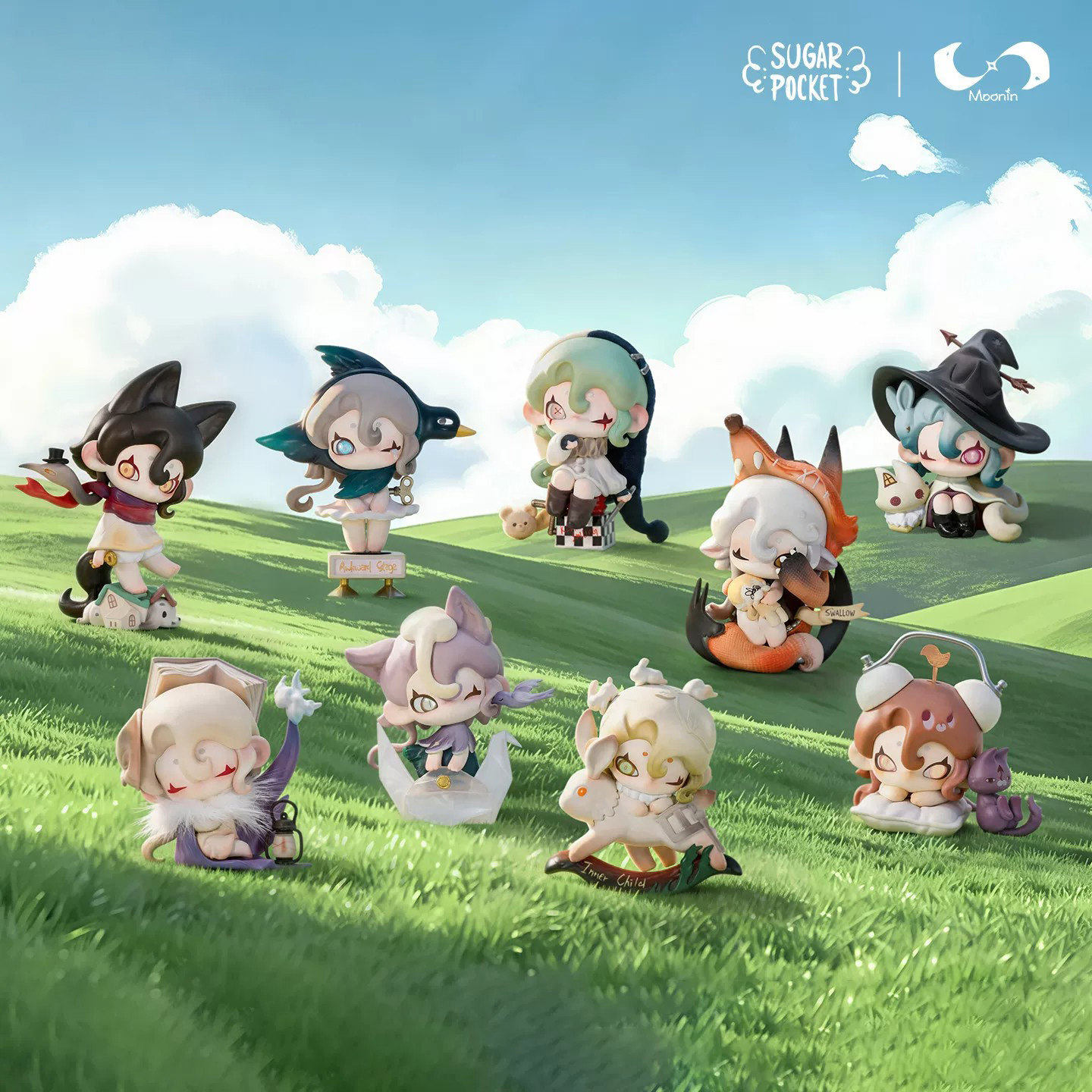 正版TOPTOY Moonin褪色的童年系列盲盒，让回忆在指尖流动_潮玩盲盒_