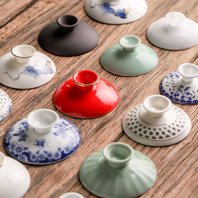 The three-talent gaiwan lid is sold separately. It comes with a universal large-sized sheep fat jade Gongfu tea set and tea cup accessories