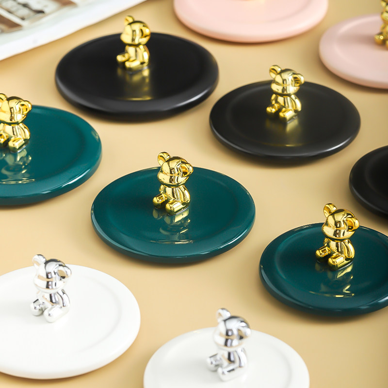 Ceramic cup cover large diameter universal mug cover universal glass teacup dust cover round single sale water cup cover