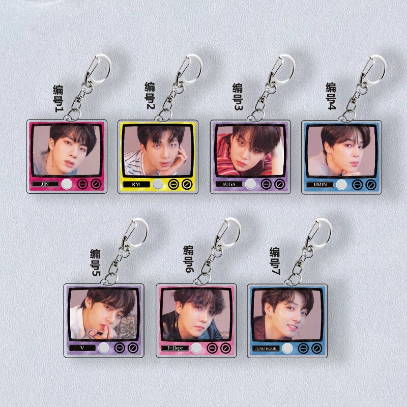 Bts V Min Yoongi, Park Jimin, Kim Taehyung Keychain Pendant 1103 Bts V Min Yoongi, Park Jimin, Kim Taehyung Keychain Pendant 1103
