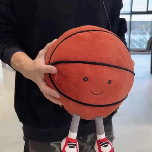 Футбольная баскетбольная плюшевая кукла, детская милая игрушка, спортивный мяч подходит для мужчин и женщин, подарок на день рождения