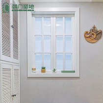 Tide door holy land European solid wood soundproof windows Custom glass Mediterranean seal Balcony guardrail flat open sliding doors and windows