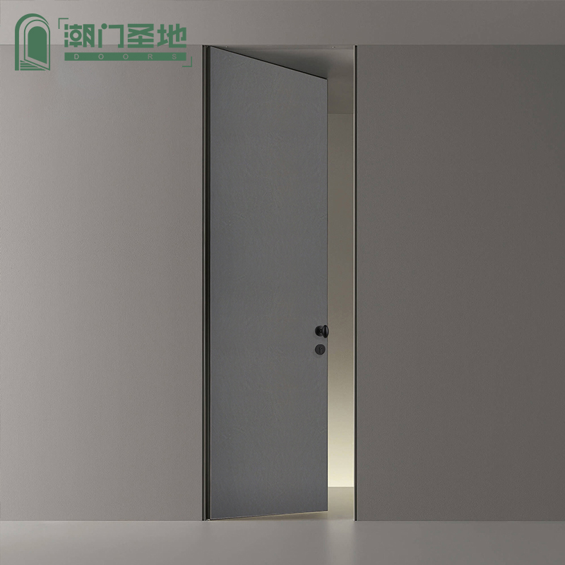 Paint-free interior door bedroom solid wood composite door custom extremely narrow border wooden door modern minimalist silent door bedroom room door