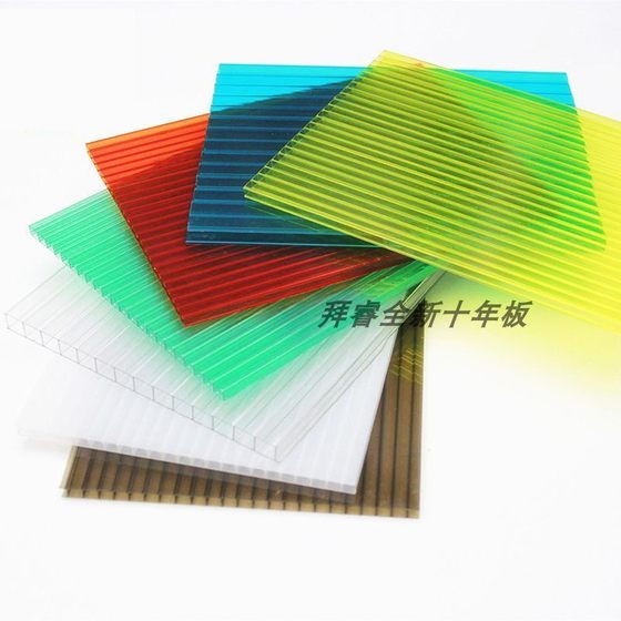 PC transparent sunshine board endurance board hollow cabron board wedding props 6810mm canopy electric carport