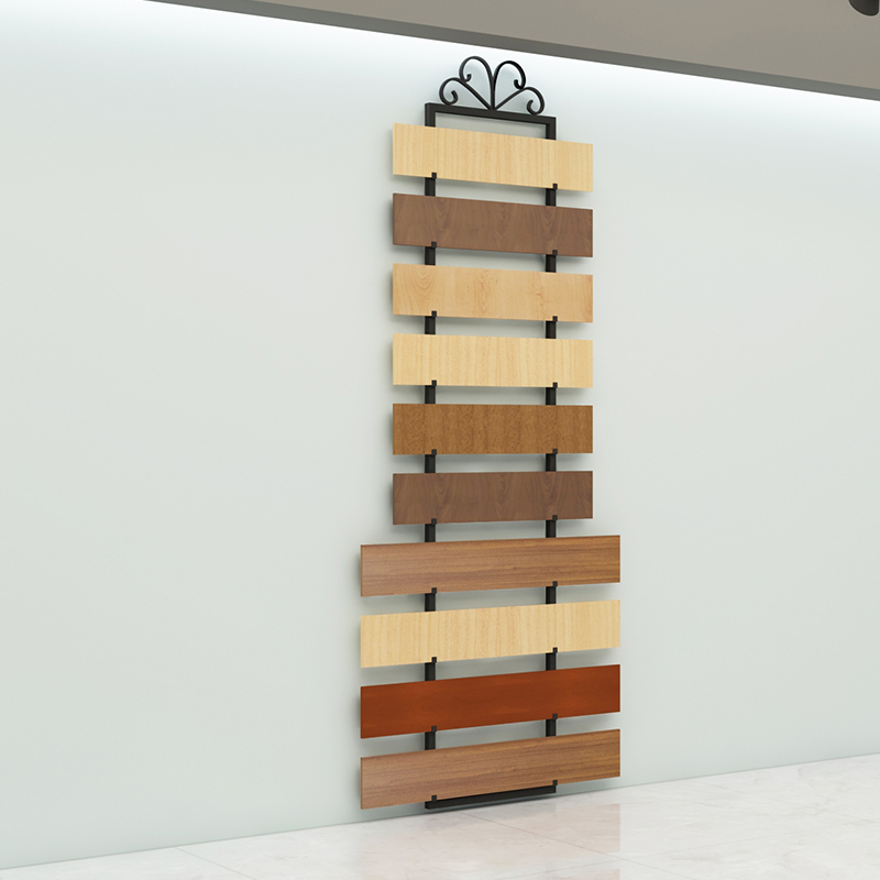 Tile shop display rack Multi-function skirting sample rack Wooden floor display rack Tile rack shelf swatch waist line rack