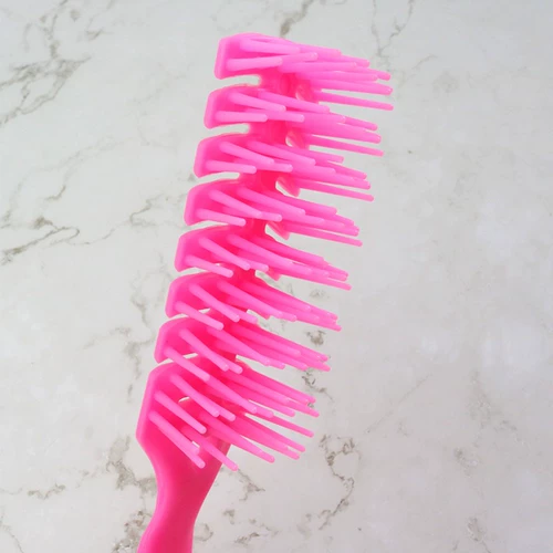 Бытовая старомодная пластиковая расческа с ребрами, красочная расческа с твердыми зубьями, расческа с несколькими зубцами, массажная расческа для завивки ванны для соскабливания рыбьей чешуи