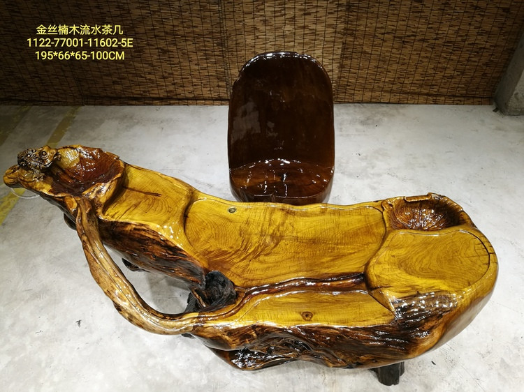 Gỗ rắn bàn trà khắc gốc bàn cà phê Jinsi Nanmu gốc khắc bàn trà nhà ban công gốc cây trà biển kungfu bộ trà - Các món ăn khao khát gốc bàn ghế gốc cây gù hương	