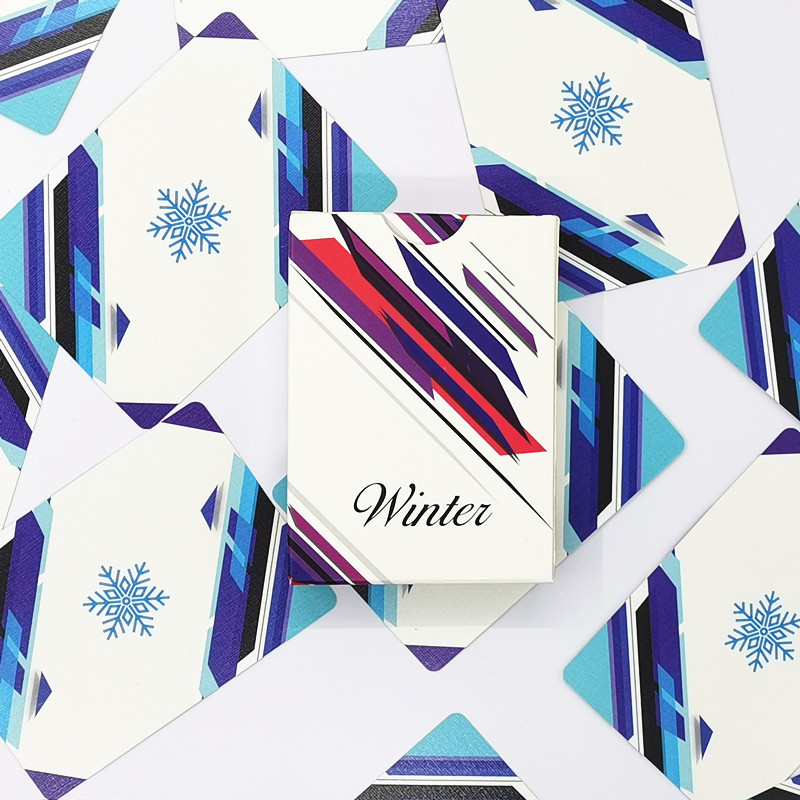 Second generation winter playing cards Flower cut magic poker cards MPC printed German black core paper non-bicycle cards