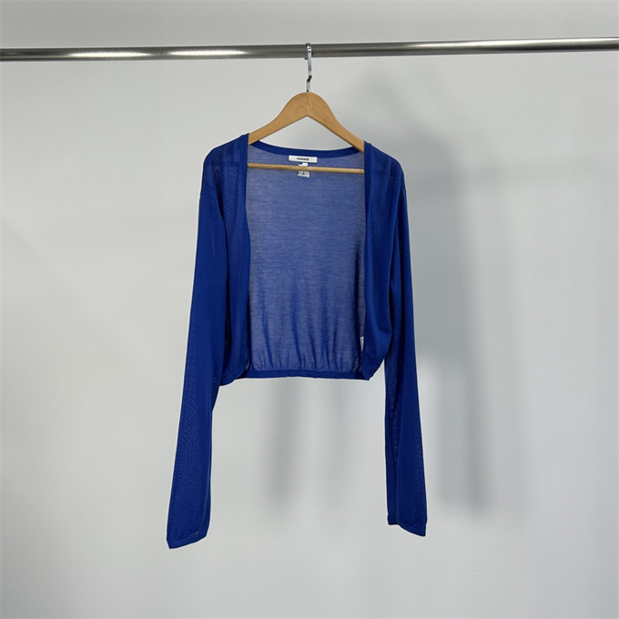 Z401 Brand Cut-Label Women's Blue Knitted Cardigan 100% Lyocell Super Soft and Comfortable Z401 Brand Cut-Label Women's Blue Knitted Cardigan 100% Lyocell Super Soft and Comfortable