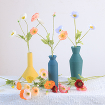Emulated poppy flower Yu Beauty fake bouquet of flower arrangements Living room table Dining Room Table Silk Flower Decoration Furnishing Picnic Photo Props