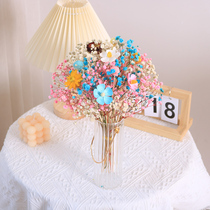ins wind light extravaganza Stars Senior Dry Flowers Bouquet Fake Flowers Living-room Table Emulation Floral Swing Piece Tabletop Décor