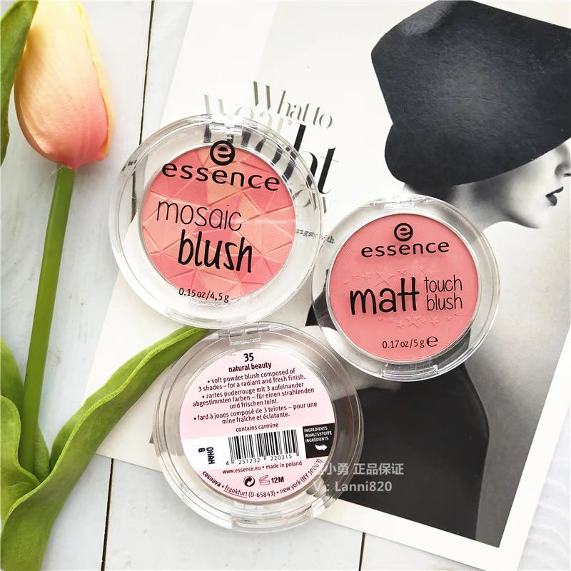 Tinh chất Đức blush mờ lụa kiểm soát dầu dễ thương bột khảm blush sửa chữa năng lực rouge bảng phấn má