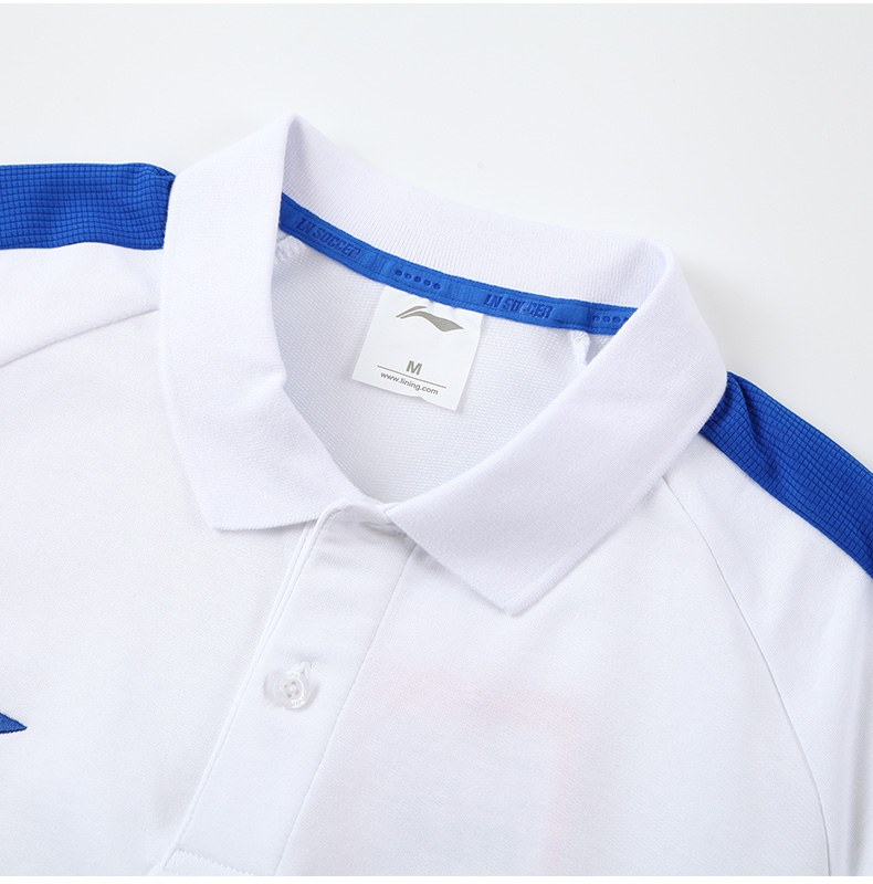 Áo thun thể thao nam tay ngắn Li Ning Áo sơ mi POLO 2017 mới mùa hè ve áo thể thao đan APLM199-4 áo polo lacoste