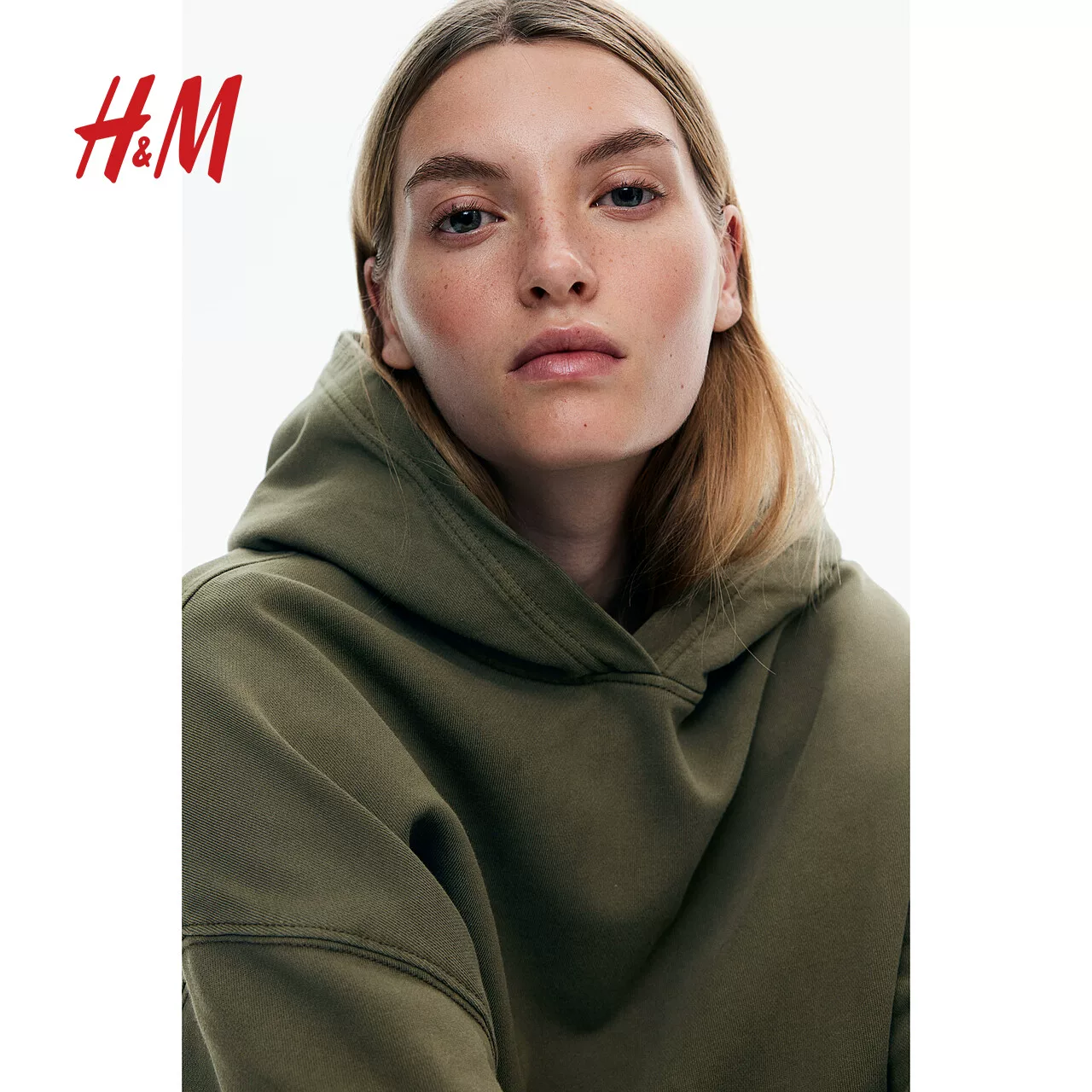 [Футболка HM женская oversize хлопковая толстовка 1243666]