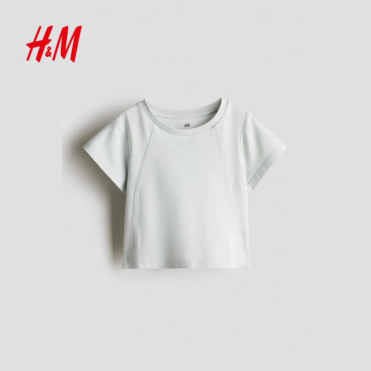 Детская одежда HM, футболка для девочек летом COOLMAX®, шов с плоской стяжкой, короткий рукав, 1286441