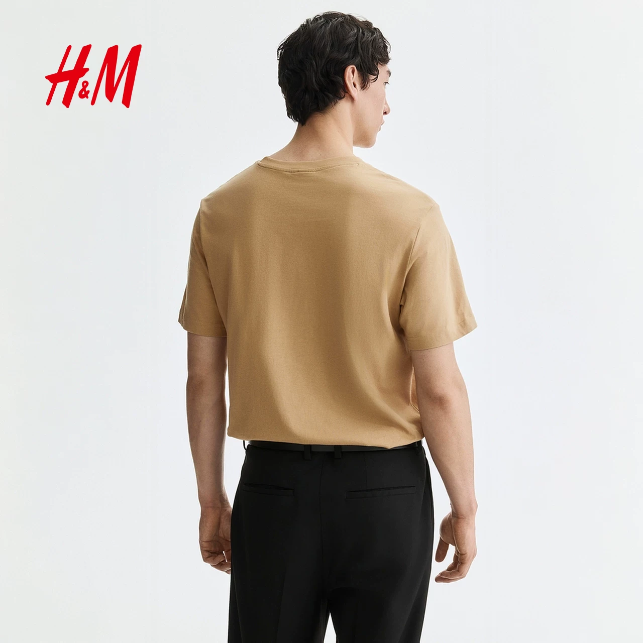 H&M Спорт осень дышащая футболка с круглым воротом, с коротким рукавом