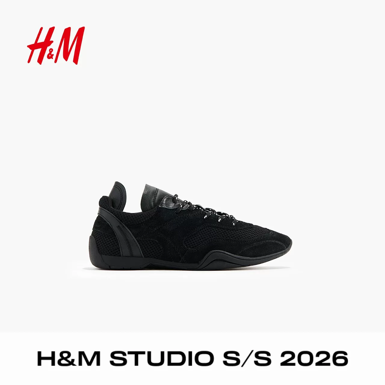 H&M Studio S/S 2026 Женская повседневная обувь Весна новая мода Простые спортивные туфли 1324701