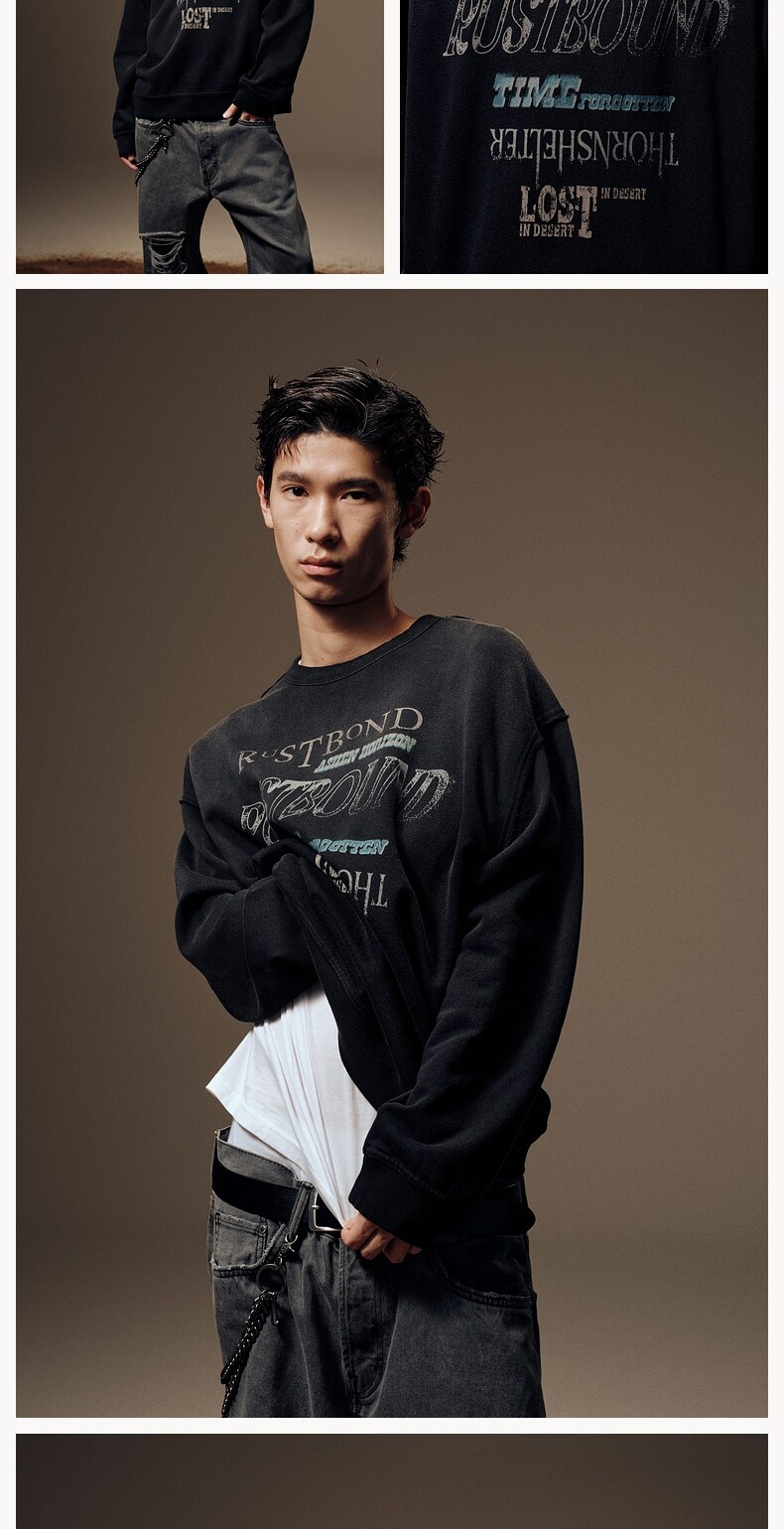 Футболка, трендовый лонгслив, в американском стиле, свободный крой H&M 