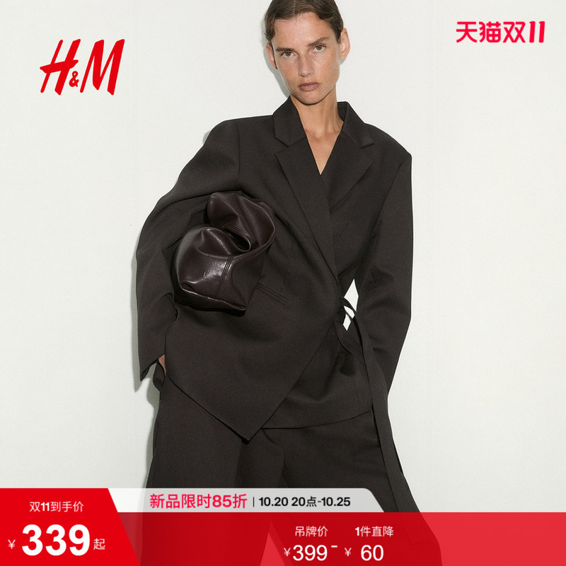 Hm2026 Autumn New Women's Wrap Casual Blazer 1315263 Hm2026 Autumn New Women's Wrap Casual Blazer 1315263