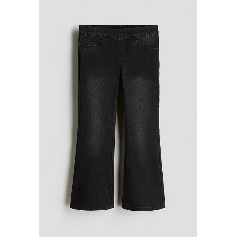 Детские эластичные джинсы, расклешенные брюки, детская одежда, slim fit