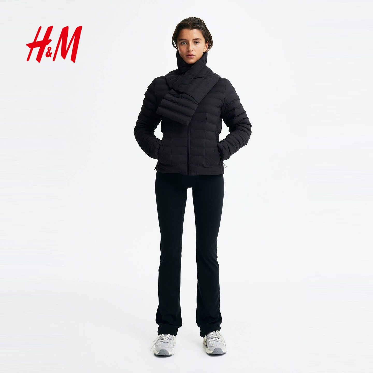 [【H&M MOVE ThermoMove™】женская спортивная куртка зимняя костюмная пальтовая кофта 1283773]