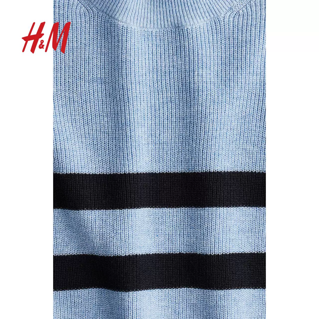 Детская одежда HM, хлопковый вязаный пуловер с ребрами для мальчиков 1271215