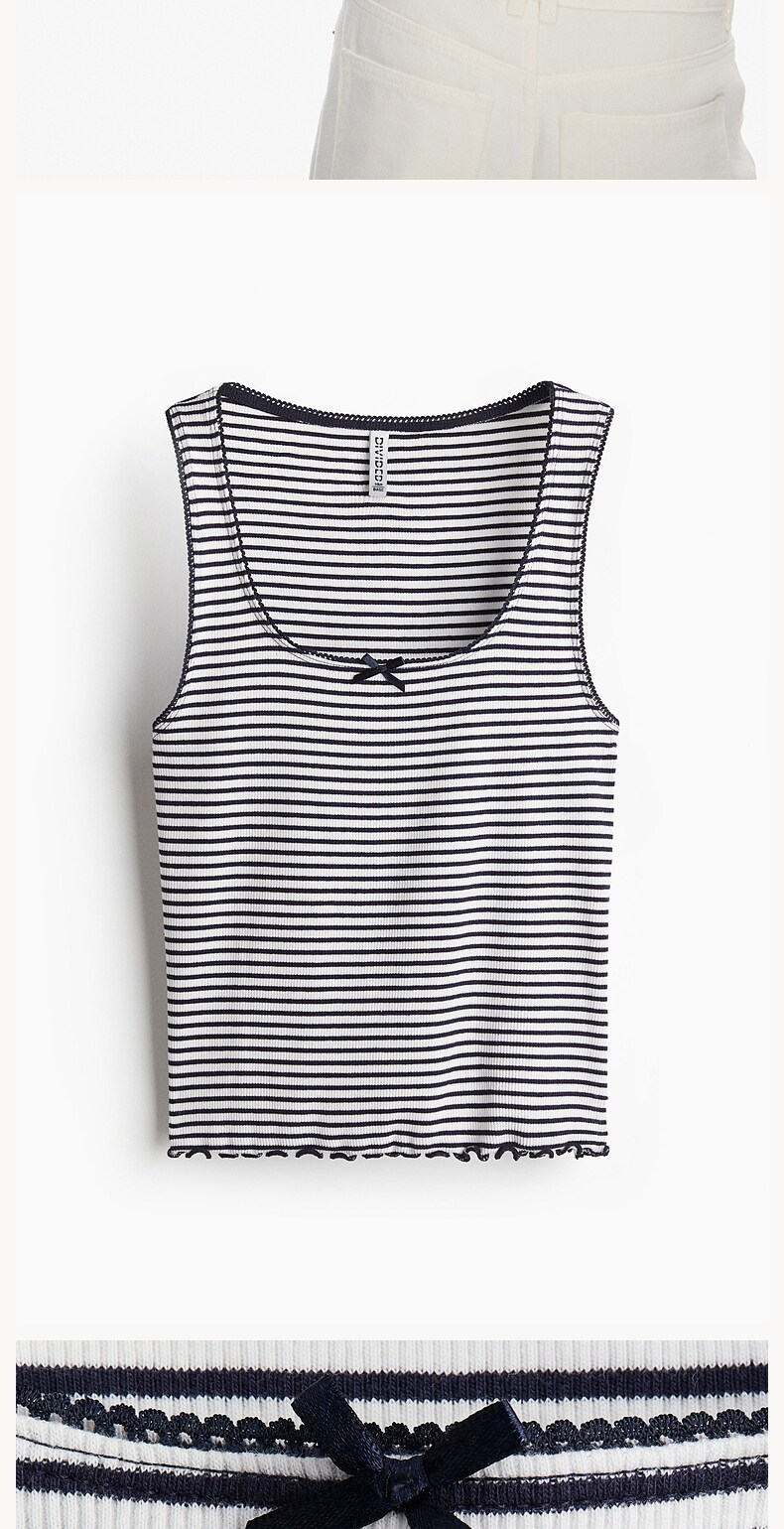 Топы/майки hm女装背心夏季运动健身网眼汗布背心1272563 H&M