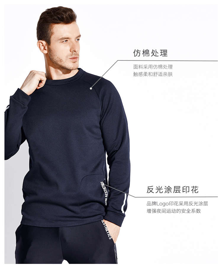 德国 GymAesthetics 男女抓绒款 运动休闲卫衣 图4